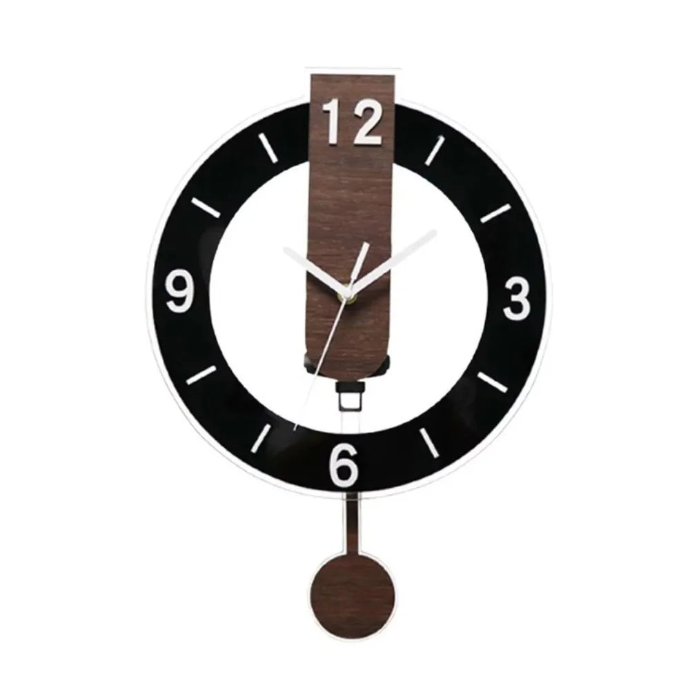 Minimalist Acrylic Pendulum Wall Clock