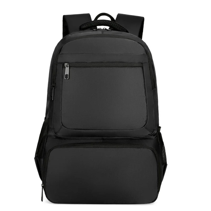Insulated laptop backpack, black