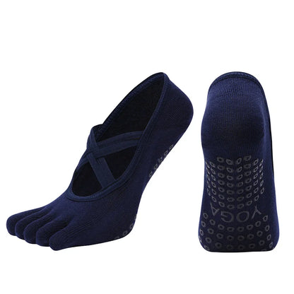 Non-Slip Five Toe Yoga Socks