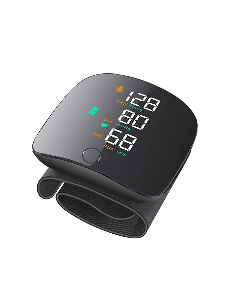 Compact wrist monitor with LED display