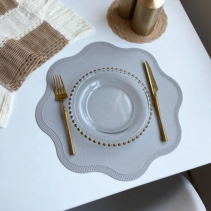 FloraMat Embossed Round Placemats