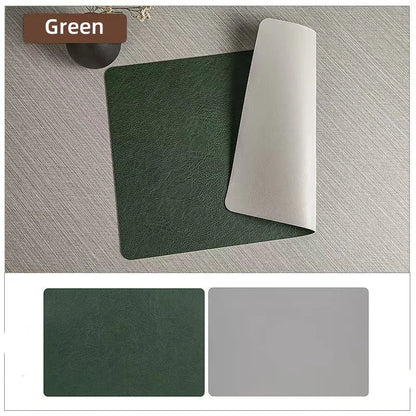 DuoMat Double-Sided Faux Leather Placemats
