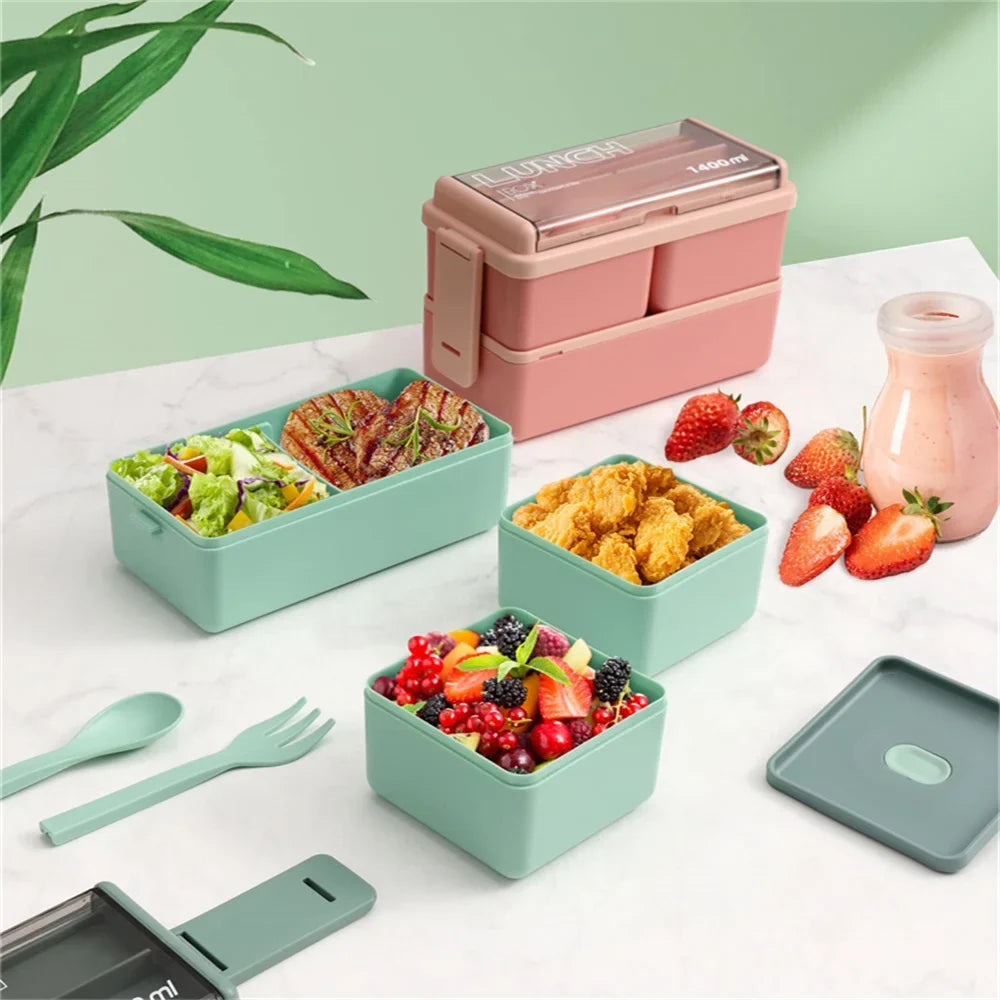 47oz Double Layer Bento Box