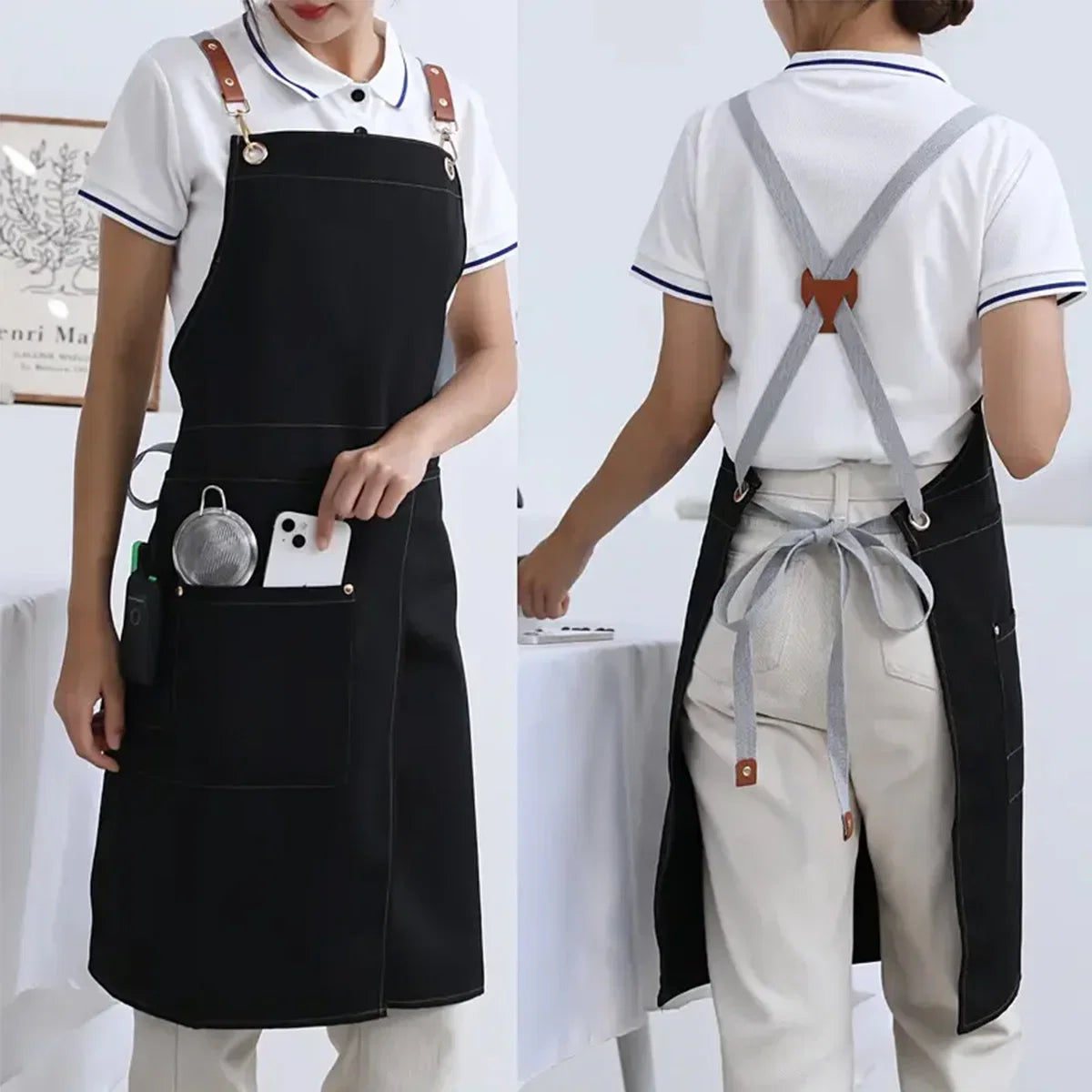 WorkEase Waterproof Split-Skirt Apron