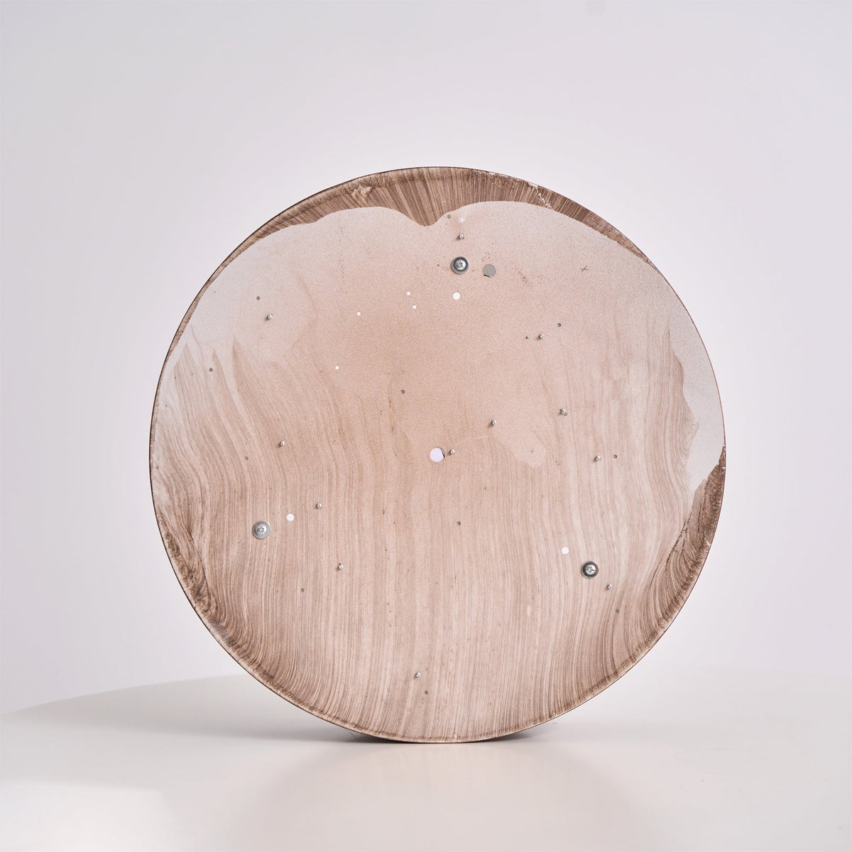 Vaako Walnut Finish LED Ceiling Lamp