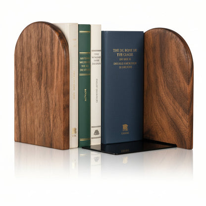 Black Walnut Wooden Bookends