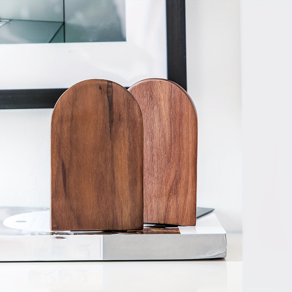 Black Walnut Wooden Bookends