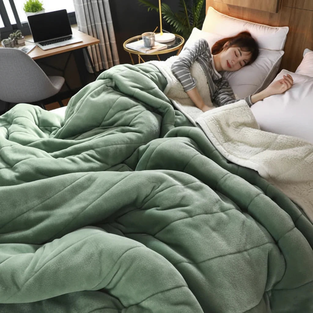 Cozy Crest Soft Flannel Winter Throw Blanket - Brushed Fleece Sofa & Bed Throw, 4 Sizes (47x79 to 79x91 in), 7 Colors