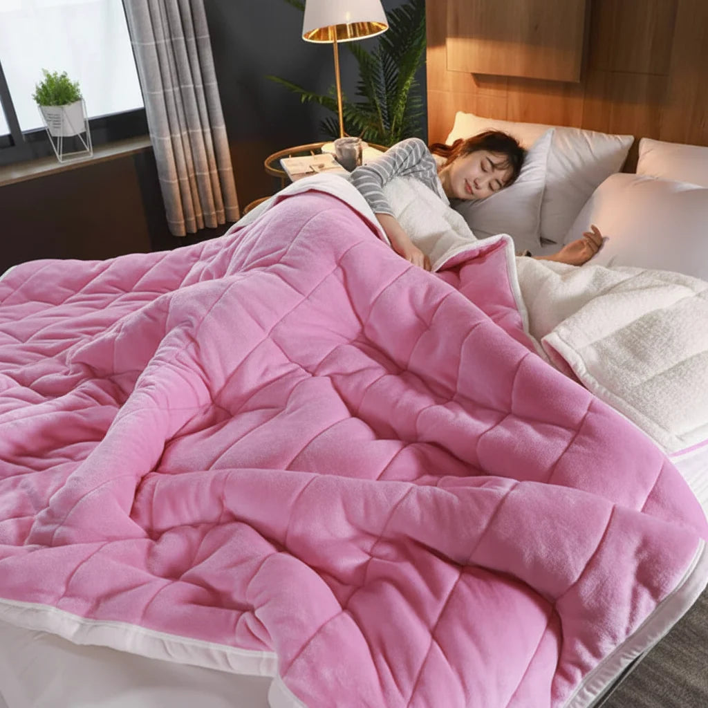 Cozy Crest Soft Flannel Winter Throw Blanket - Brushed Fleece Sofa & Bed Throw, 4 Sizes (47x79 to 79x91 in), 7 Colors