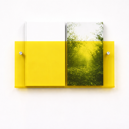 Acrylic Floating Magazine Wall Shelf