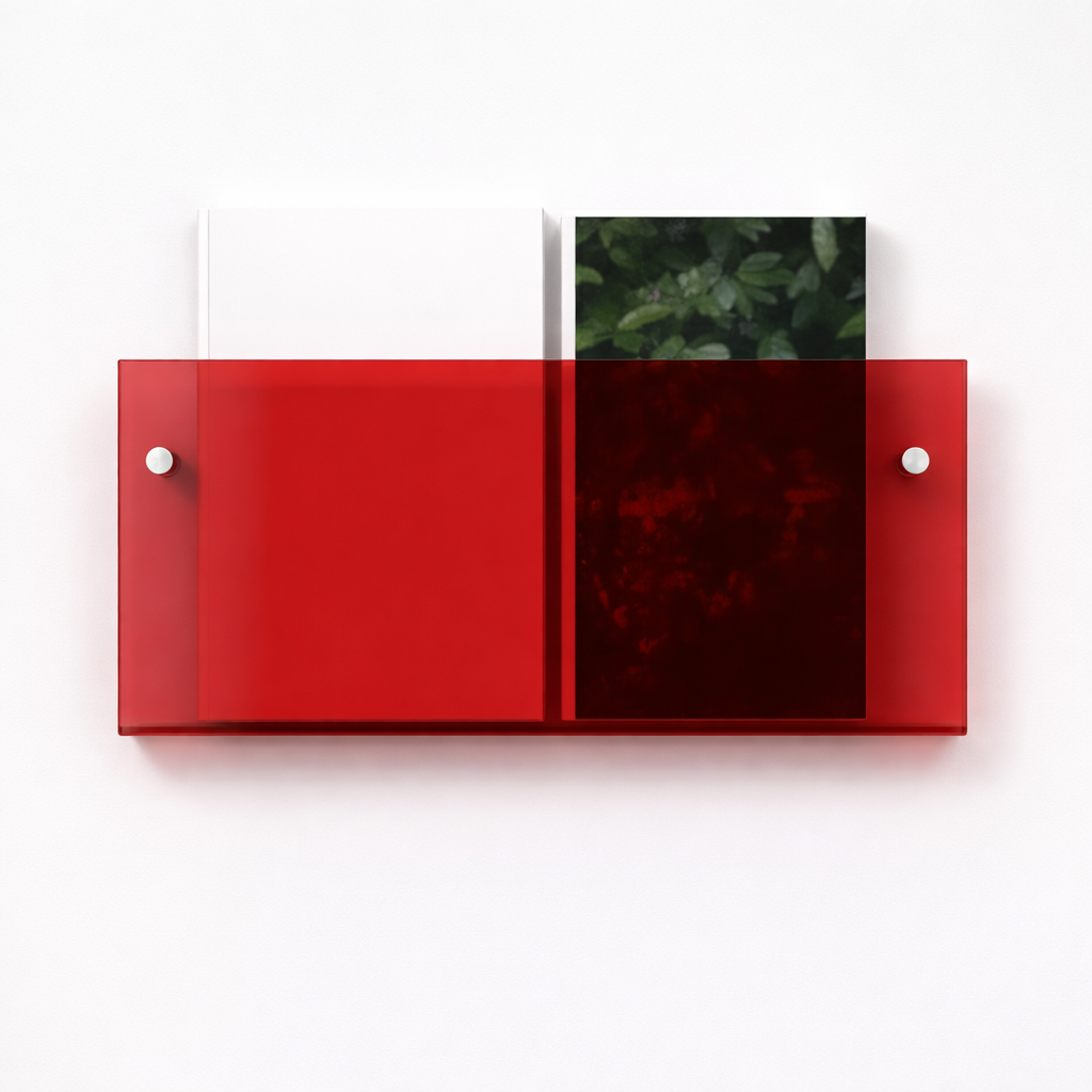 Acrylic Floating Magazine Wall Shelf
