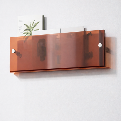 Acrylic Floating Magazine Wall Shelf