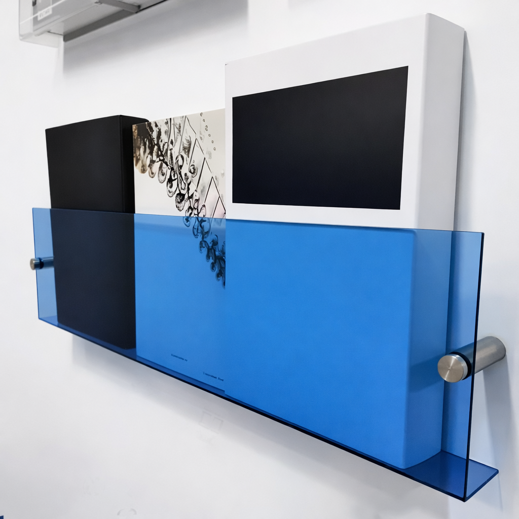 Acrylic Floating Magazine Wall Shelf