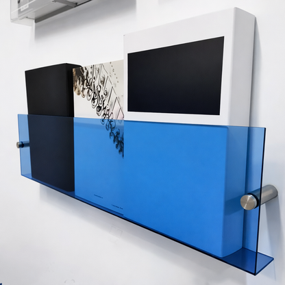 Acrylic Floating Magazine Wall Shelf