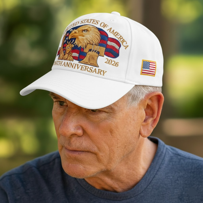 Embroidered Eagle Baseball Cap