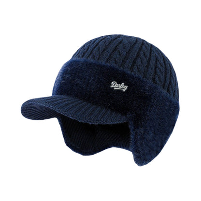 Cozy Crest Knit Trapper Hat with Ear Flaps - Warm Winter Hat with Ear & Neck Coverage, 7 Colors, Unisex Cold Weather