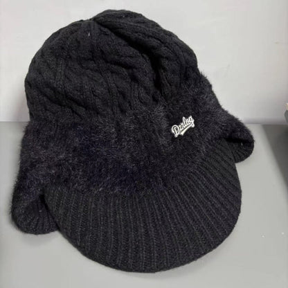 Cozy Crest Knit Trapper Hat with Ear Flaps - Warm Winter Hat with Ear & Neck Coverage, 7 Colors, Unisex Cold Weather