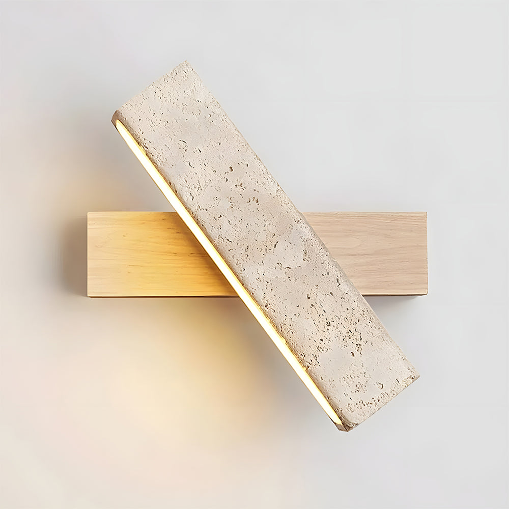 Minimalist Wood & Metal Wall Light