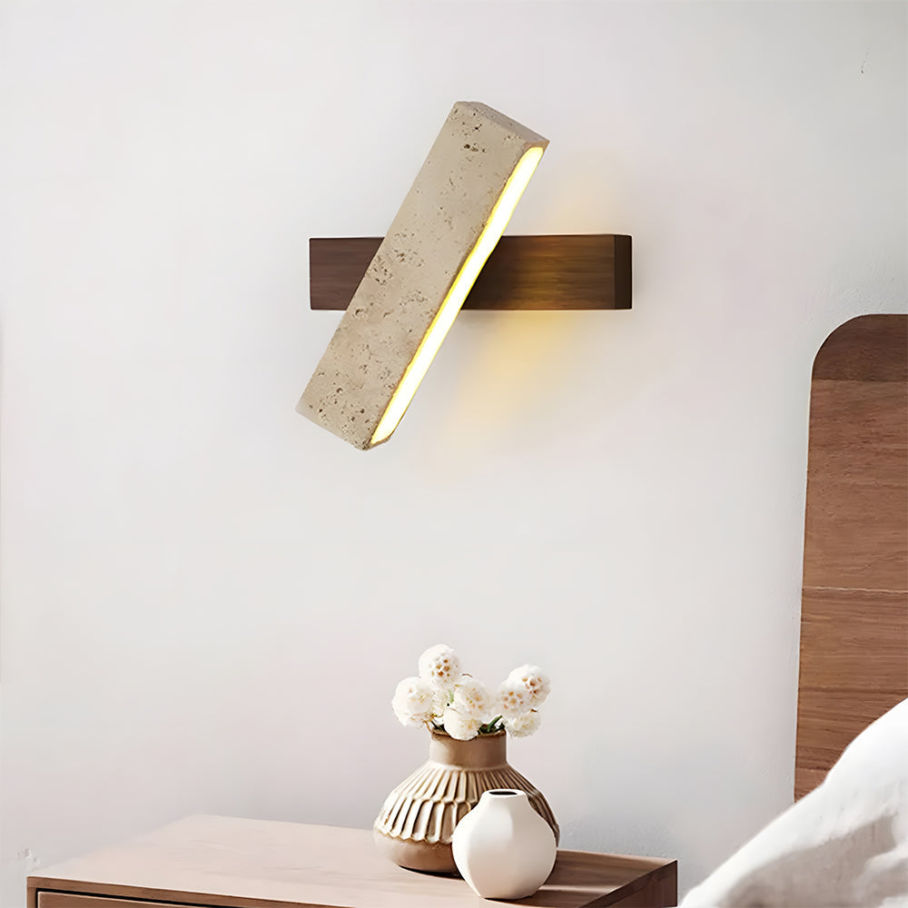 Minimalist Wood & Metal Wall Light