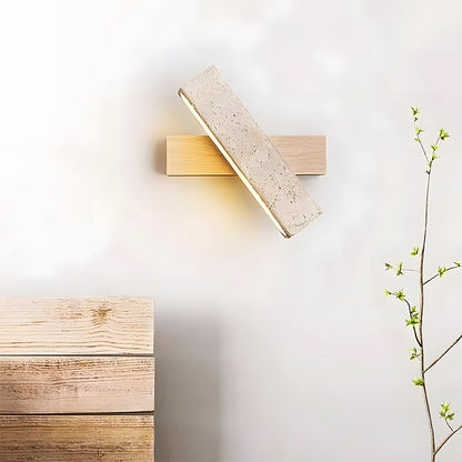 Minimalist Wood & Metal Wall Light