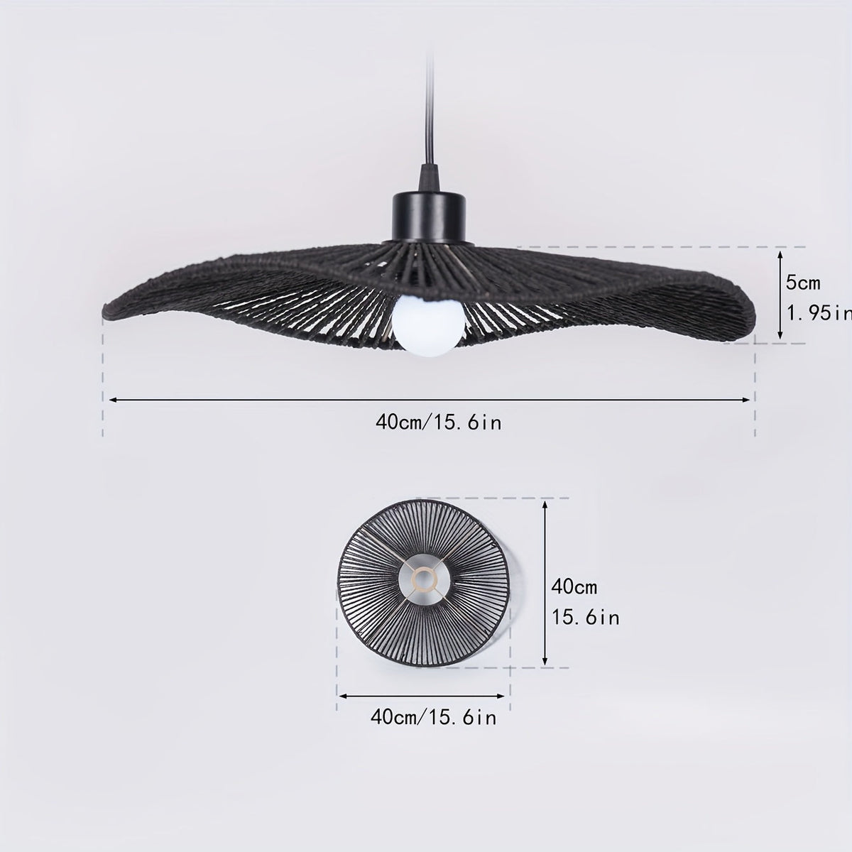 Handwoven Paper Rope Ceiling Shade