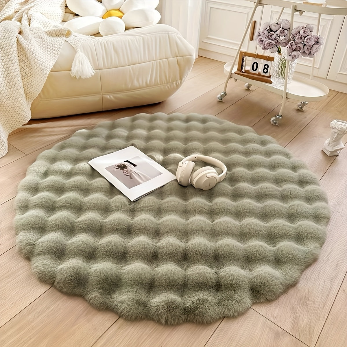 Cloud Round Bubble Rug