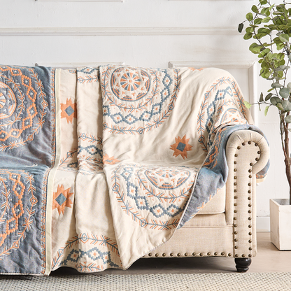 Mandala Boho Throw Blanket