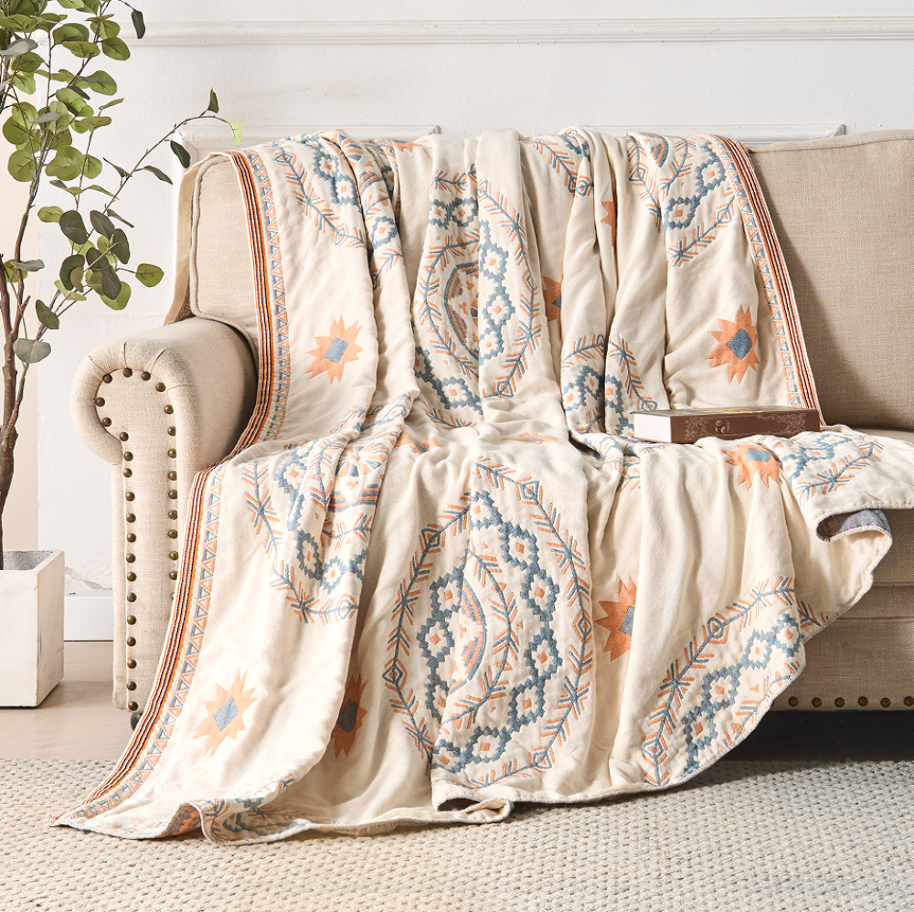 Mandala Boho Throw Blanket