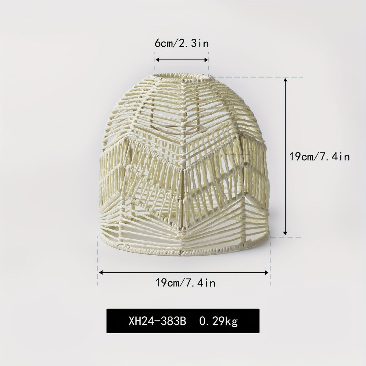Handwoven Rope Farmhouse Pendant Shade