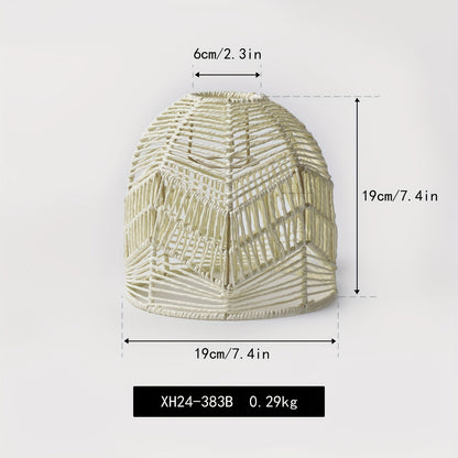 Handwoven Rope Farmhouse Pendant Shade