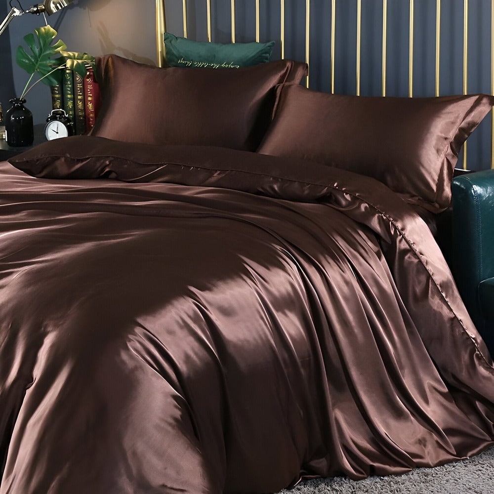 Silk Bedding Set with Duvet Cover