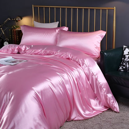 Silk Bedding Set with Duvet Cover