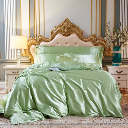 Silk Bedding Set with Duvet Cover