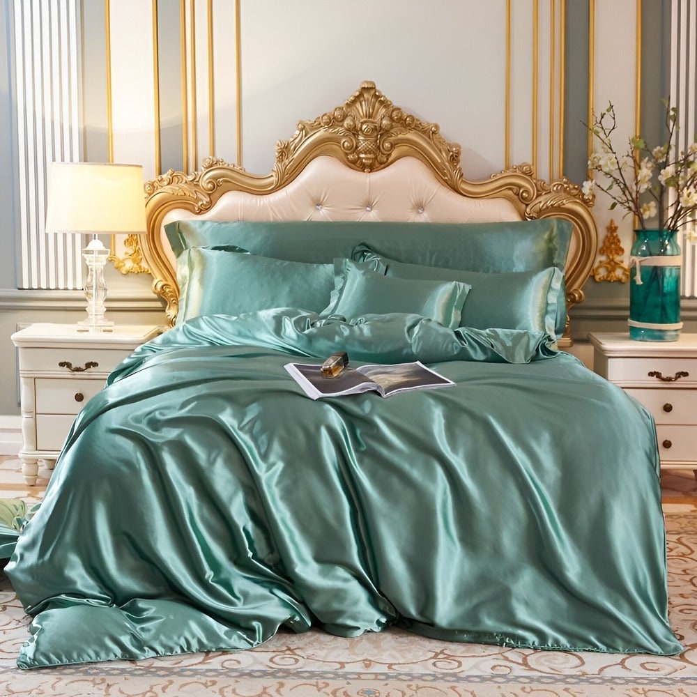 Silk Bedding Set with Duvet Cover