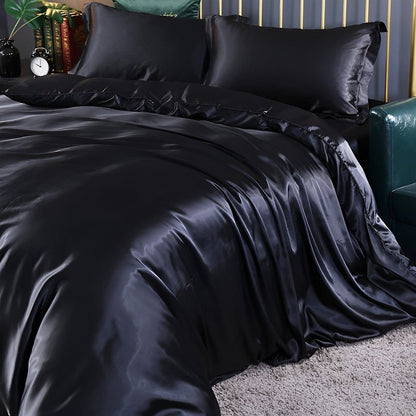 Silk Bedding Set with Duvet Cover