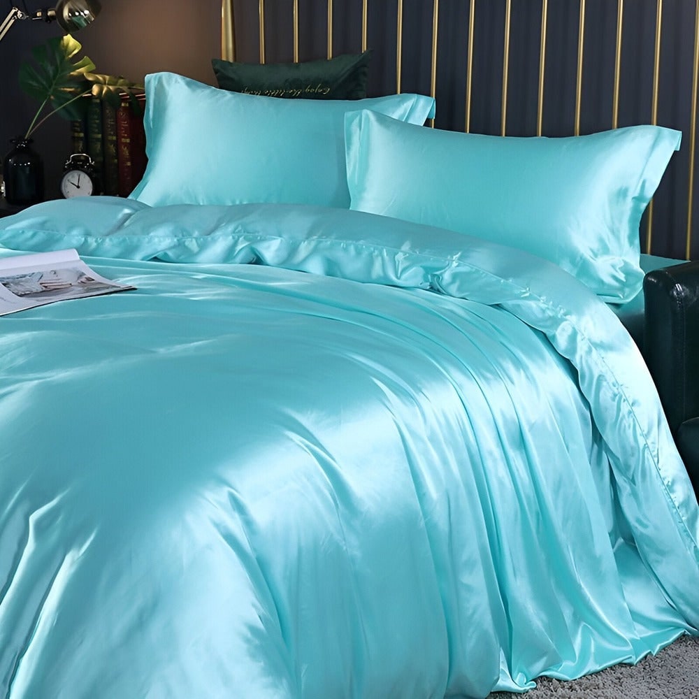Silk Bedding Set with Duvet Cover