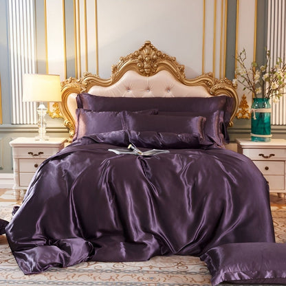 Silk Bedding Set with Duvet Cover