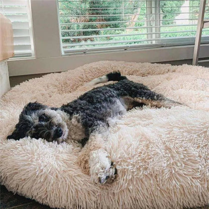 Calming Plush Dog Bed