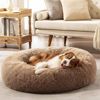 Calming Plush Dog Bed