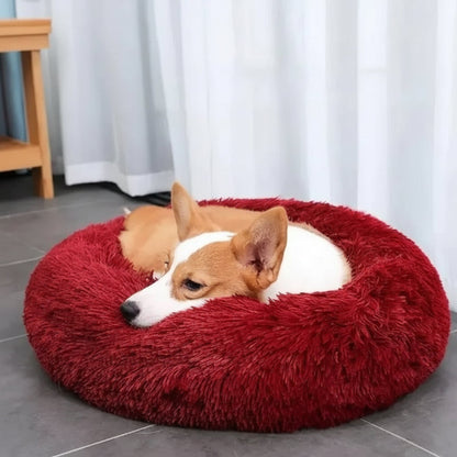 Calming Plush Dog Bed