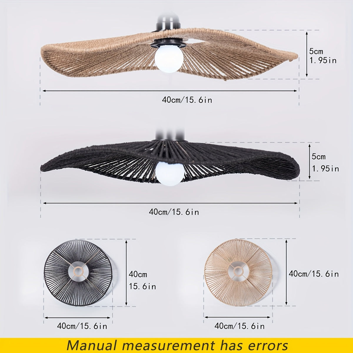 Handwoven Paper Rope Ceiling Shade