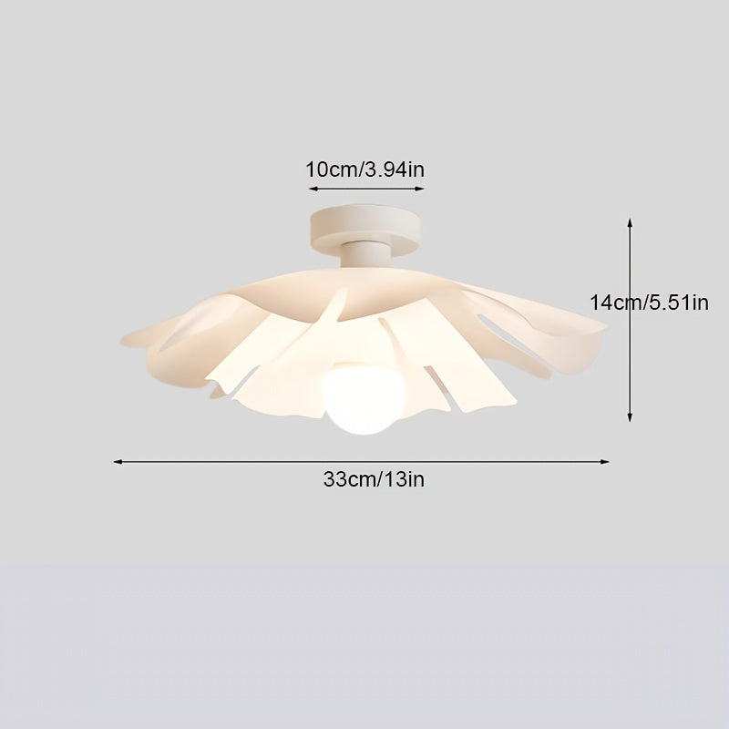 Petal Flower Semi-Flush Ceiling Light