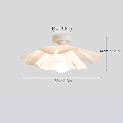 Petal Flower Semi-Flush Ceiling Light