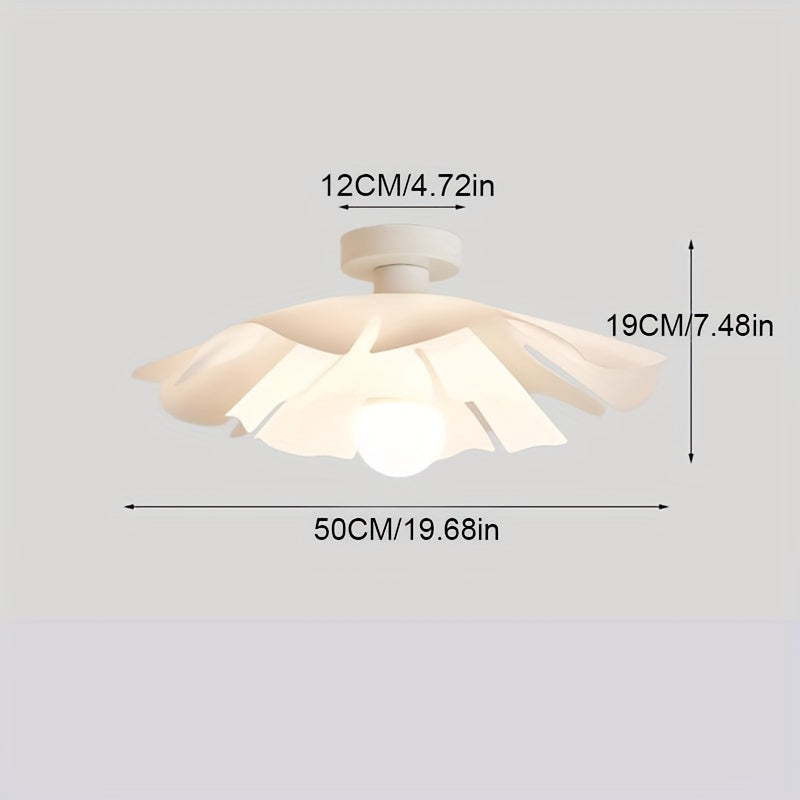 Petal Flower Semi-Flush Ceiling Light
