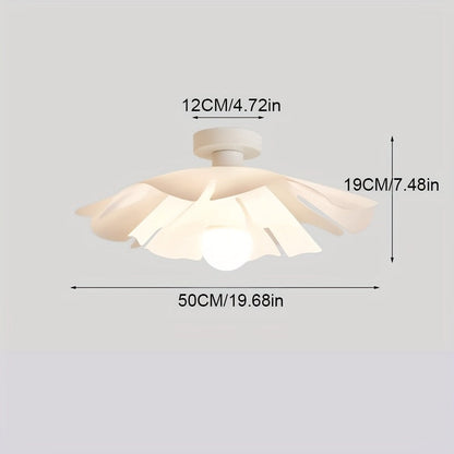 Petal Flower Semi-Flush Ceiling Light