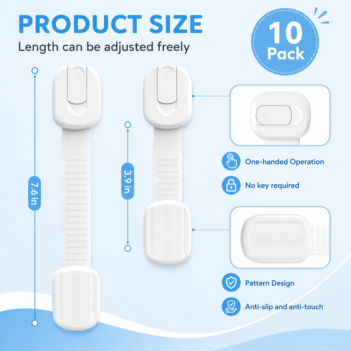 Baby Proof Adhesive Cabinet Locks