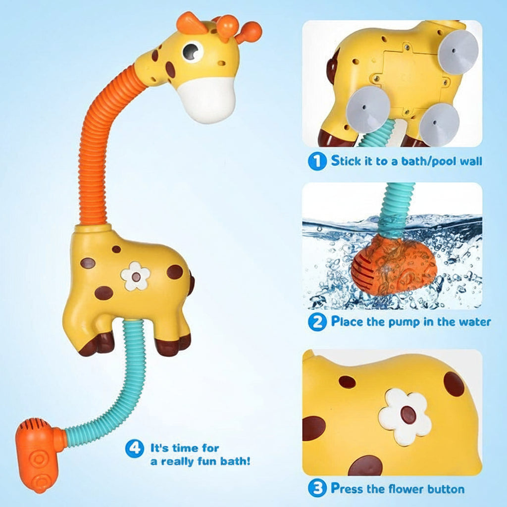 Water Spraying Giraffe Bath Toy