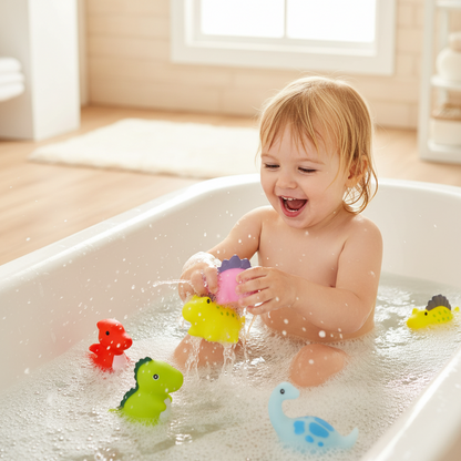 Squirting Rubber Duck Bath Set