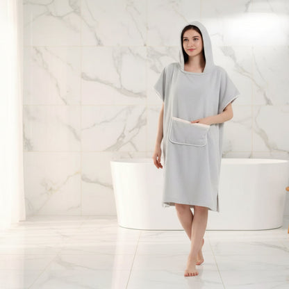 Hooded Poncho Bathrobe