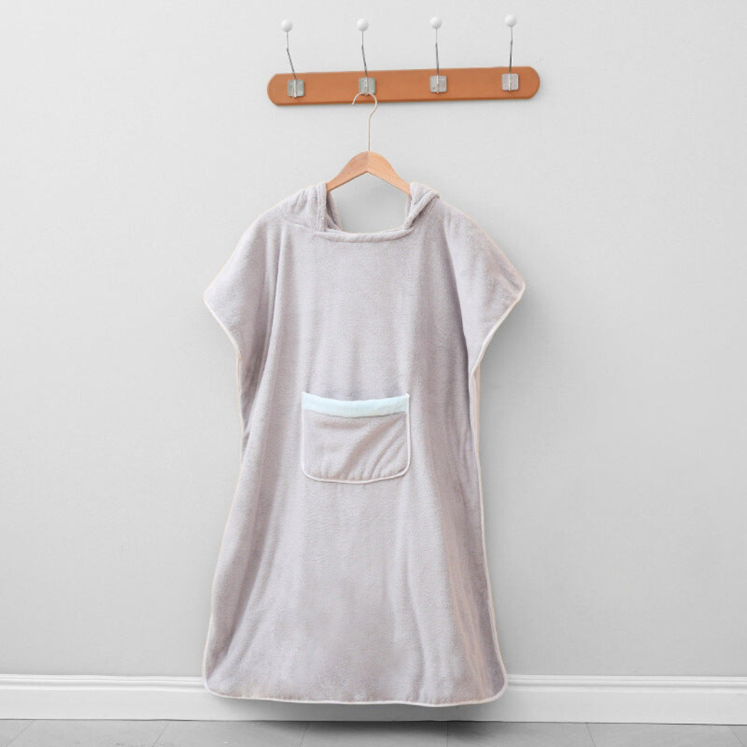 Hooded Poncho Bathrobe